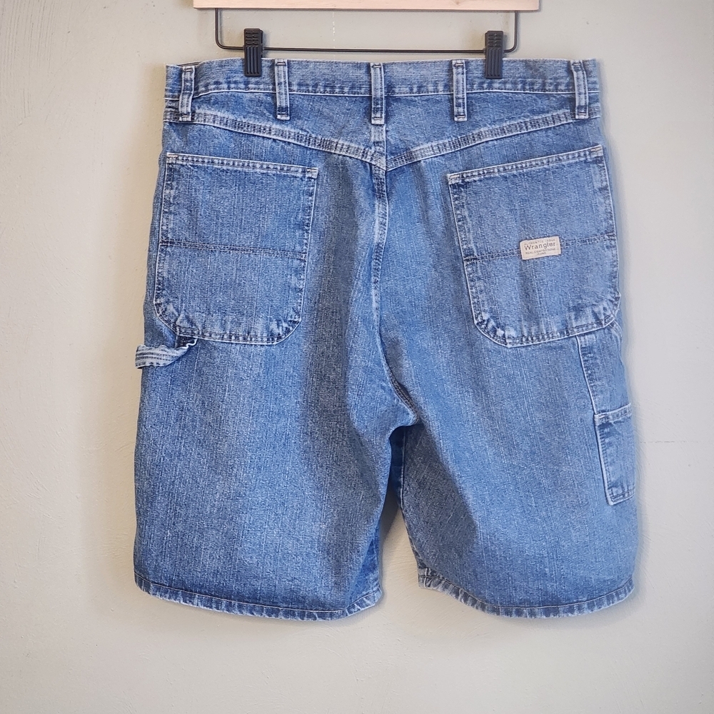 Classic Blue Denim Men's Shorts Jorts Size 36 Y2k 90s - Picture 2 of 8